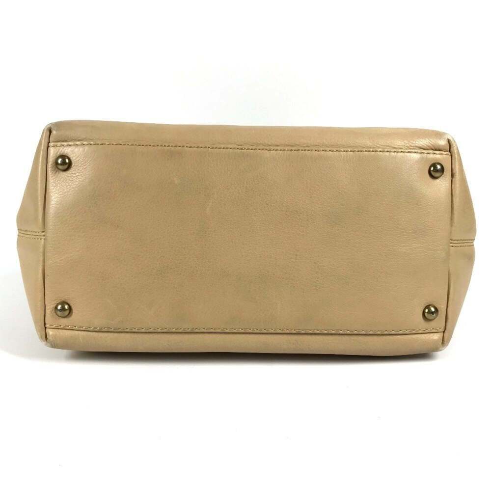 CHANEL Cream Leather Logo Tote Bag - Picture 5 of 16